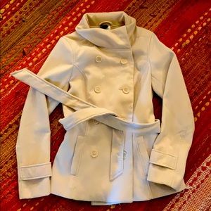 H&M Cream Colored Peacoat